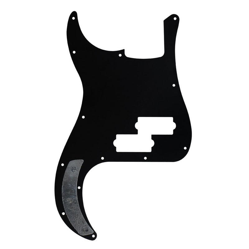 FLEOR 3Ply Black P Bass Pickguard Guitar Scratch Plate Pick Guard for 4 String American/Mexican Standard P Bass Style - Image 4
